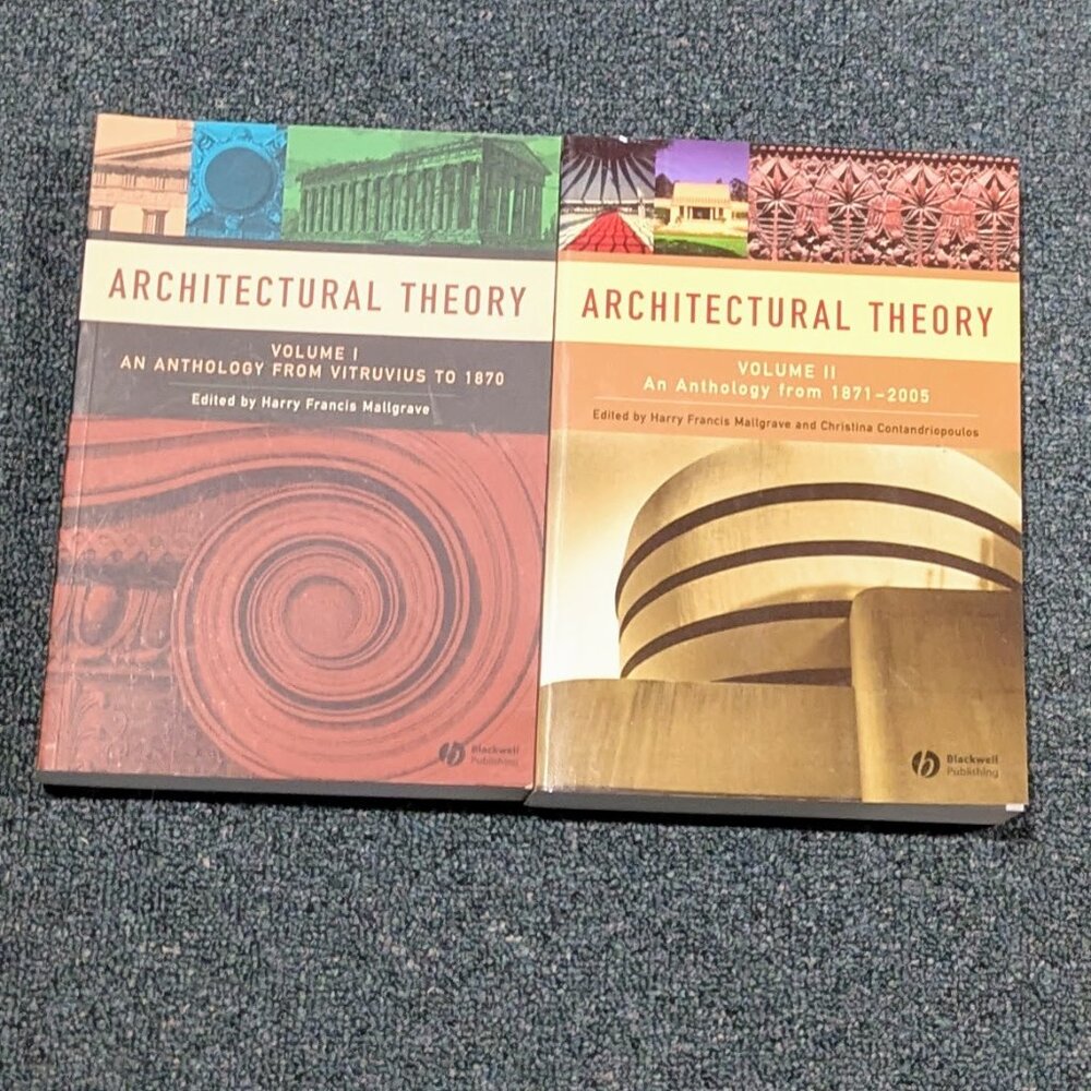Architectural Theory 1 & 2 (2 books)